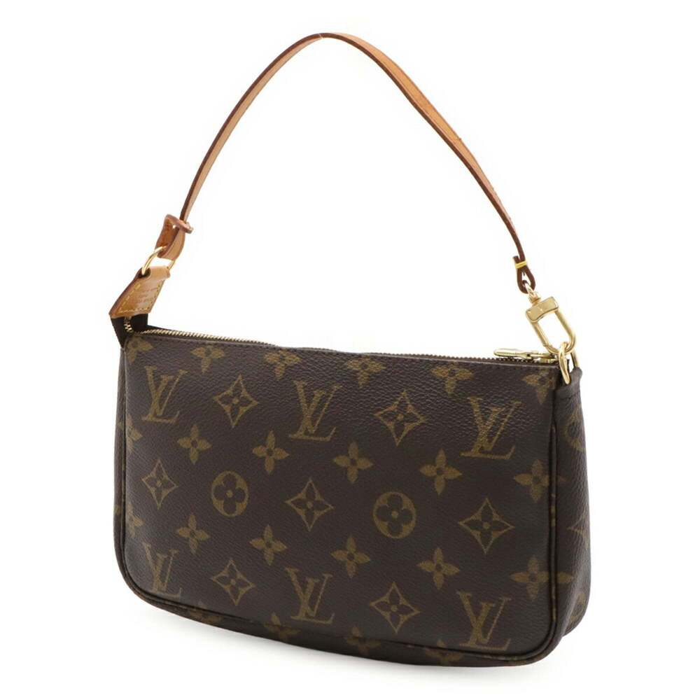 LOUIS VUITTON Authentic Brown Monogram Pochette Mini Bag - Picture 3 of 9